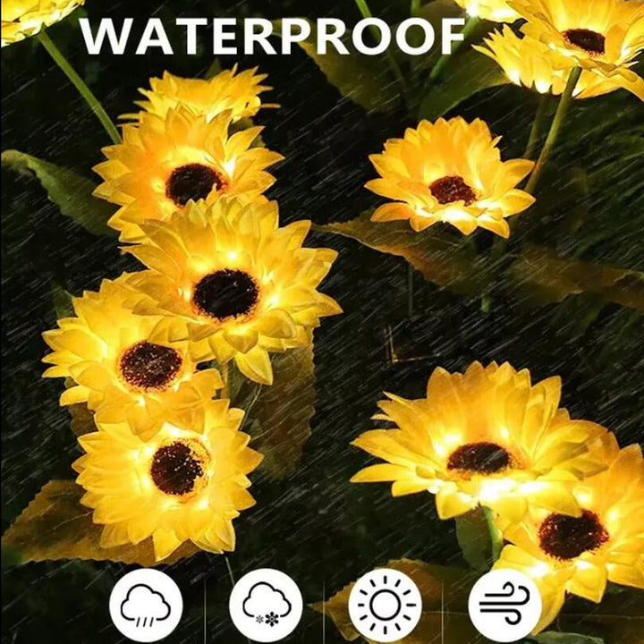 Solar-Solblomst-Hage-Lampe 80 cm | Luvikno