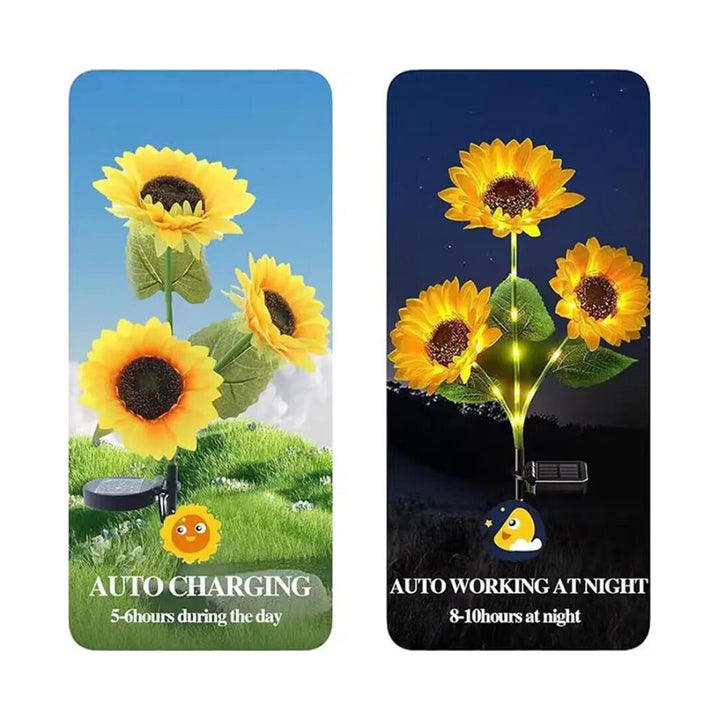 Solar-Solblomst-Hage-Lampe 80 cm | Luvikno
