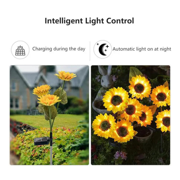 Solar-Solblomst-Hage-Lampe 80 cm | Luvikno