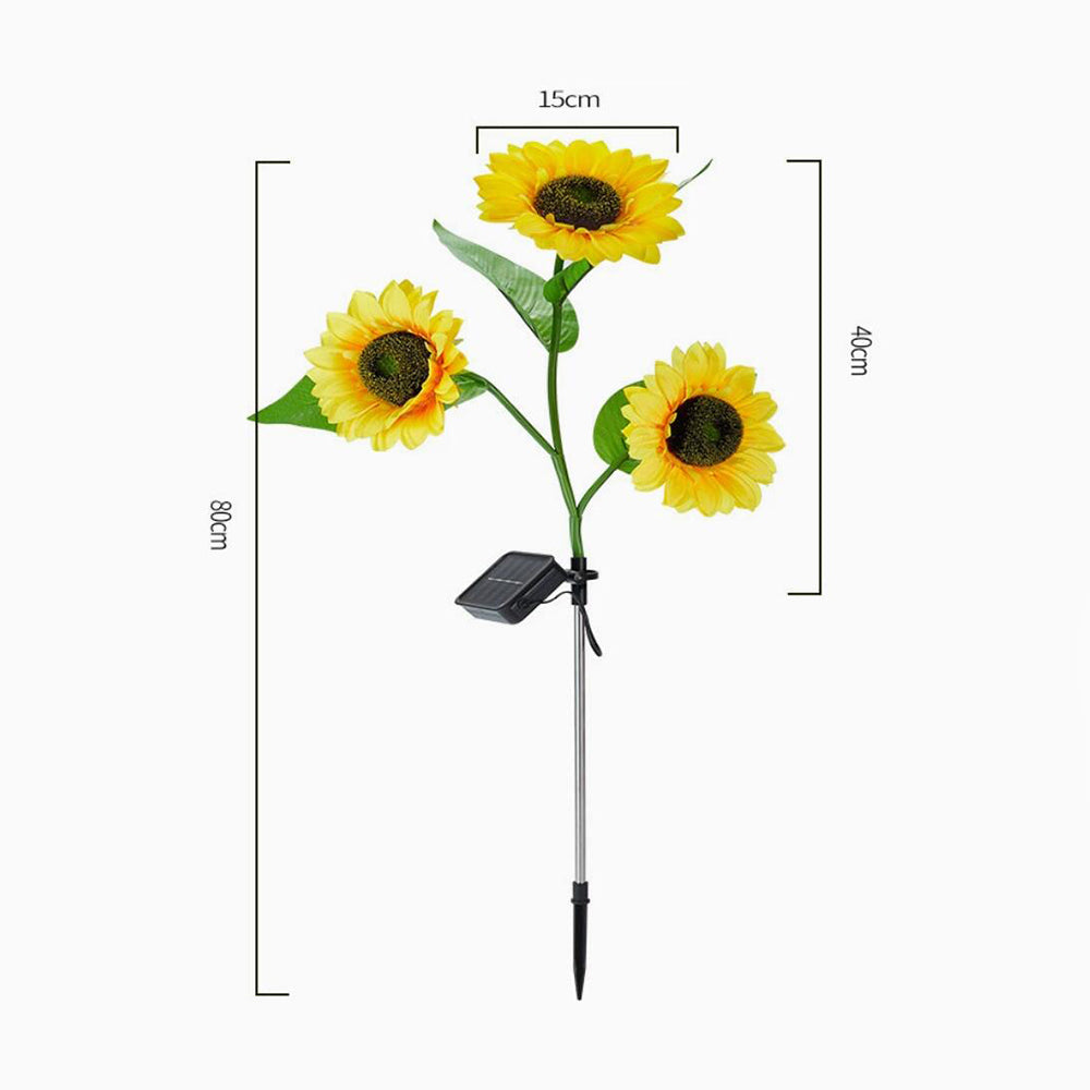 Solar-Solblomst-Hage-Lampe 80 cm | Luvikno