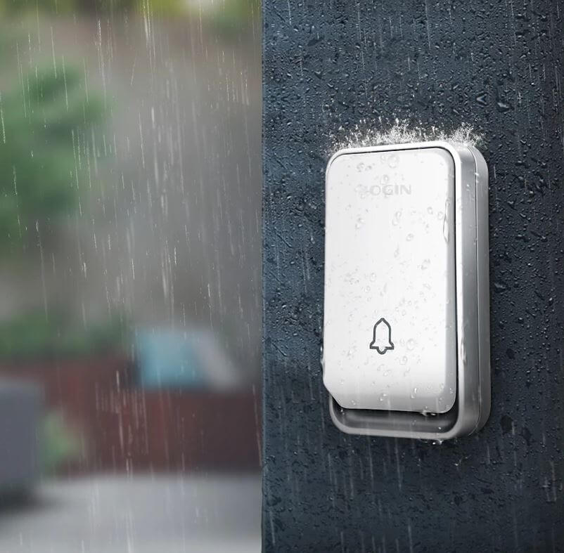 Luvikno | Trådløs smart dørklokke uten batteri – Vanntett og energieffektiv