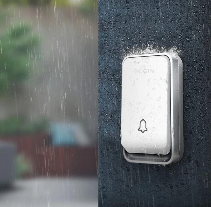 Luvikno | Trådløs smart dørklokke uten batteri – Vanntett og energieffektiv