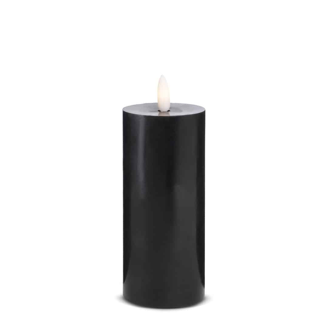 LED Stearinlys (1 stk) med realistisk 3D flamme 5 x 15 cm | Luvikno
