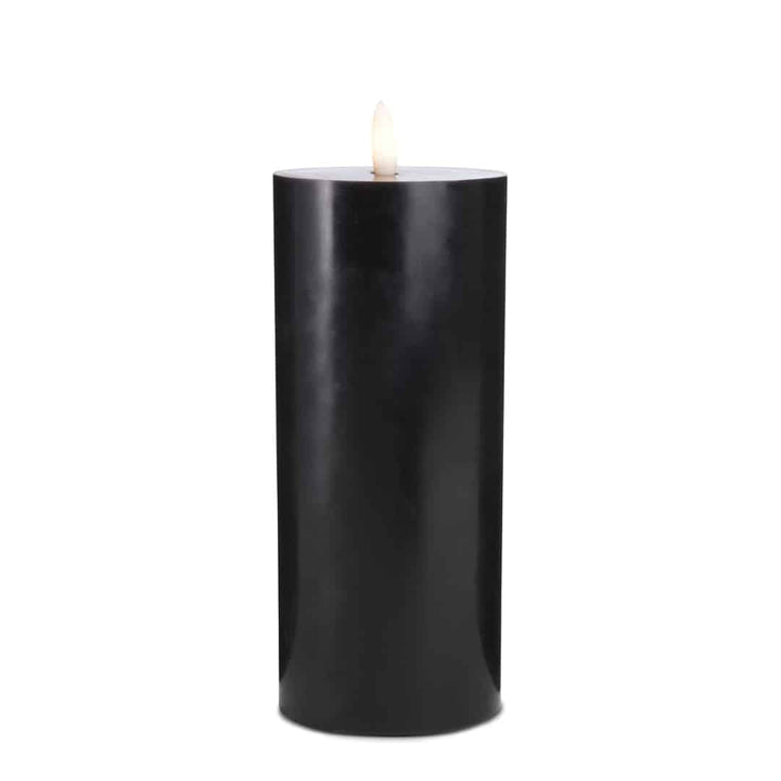LED-lysestake (1 stk) med realistisk 3D-flamme 7,5 x 20 cm | Luvikno