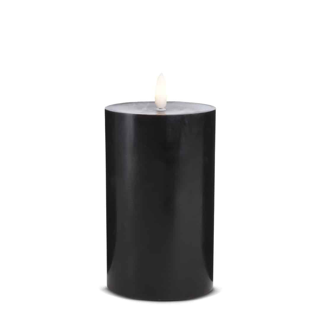 LED Stearinlys (1 stk) med realistisk 3D flamme 5 x 15 cm | Luvikno