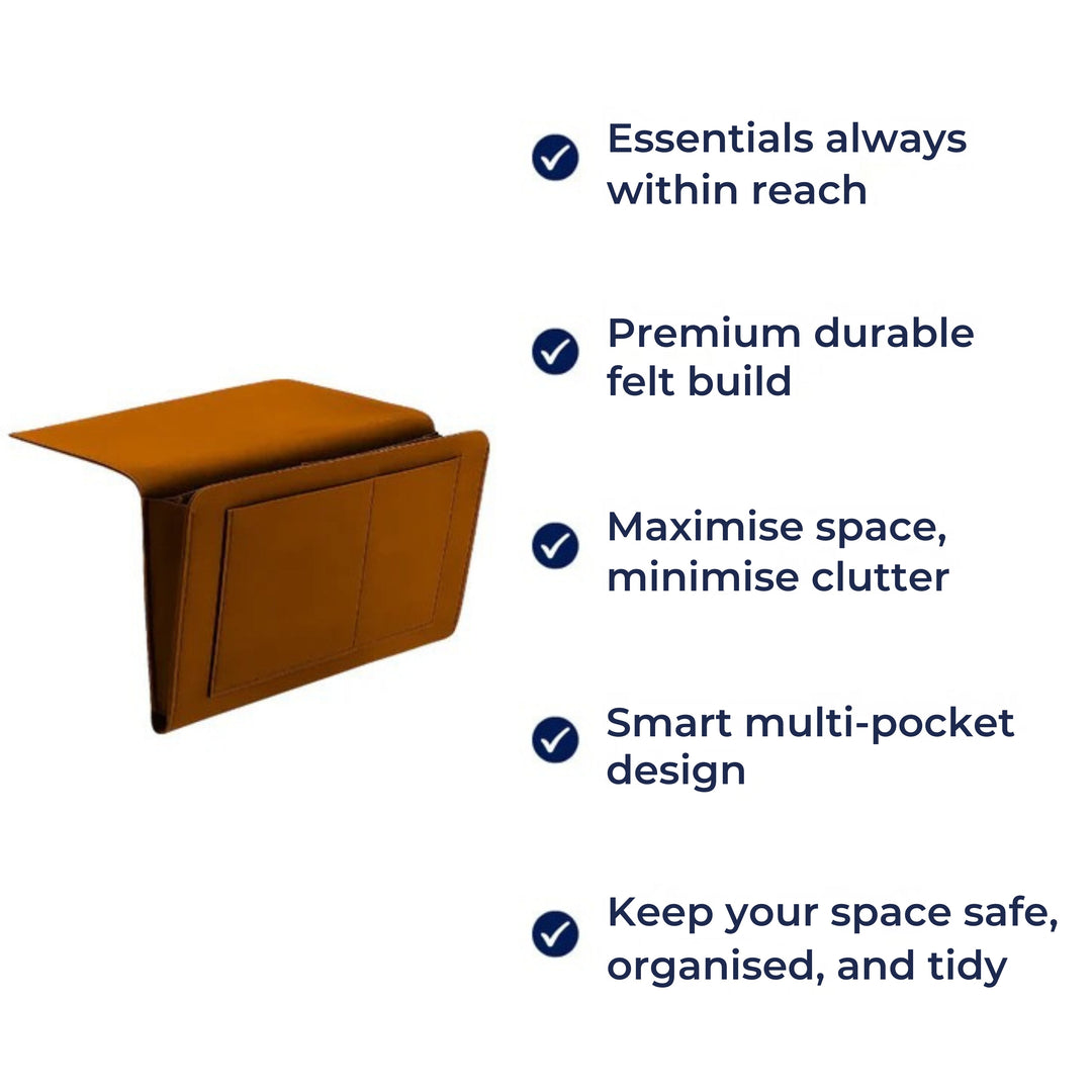 Essentials Within Reach – Tykk Filtdurabelt Materiale – Spar Plass Hold Orden & Nyt Nattkomfort Luvikno