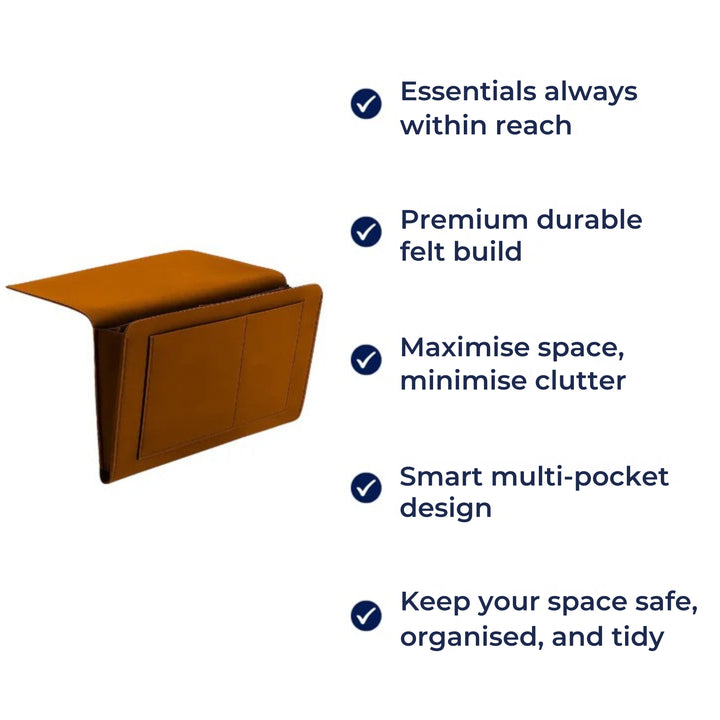 Essentials Within Reach – Tykk Filtdurabelt Materiale – Spar Plass Hold Orden & Nyt Nattkomfort Luvikno
