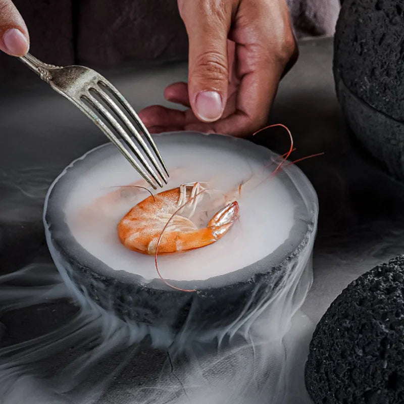 Spesiell Lava Stein Planet Sashimi Sjømat Tørris Serveringsfat | Luvikno