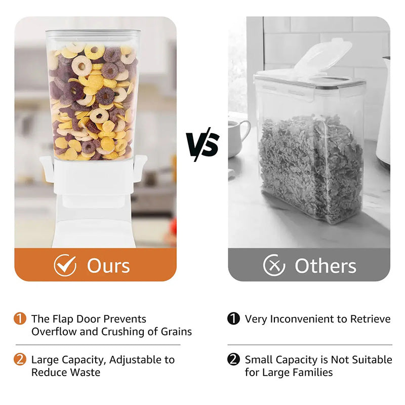CerealKeeper - Elegant Korn Dispenser for Kjøkken Luvikno