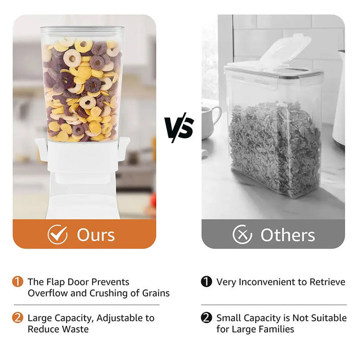 CerealKeeper - Elegant Korn Dispenser for Kjøkken Luvikno