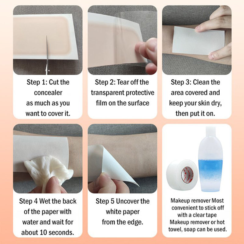 Nye produkter Ultra-Tynn Tatovering og Arr Concealer Patch Luvikno