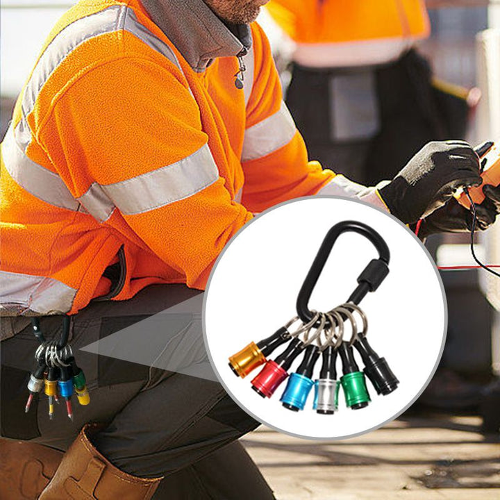 Luvikno | 1/4" sekskantet skrutrekker bits-holder nøkkelringer