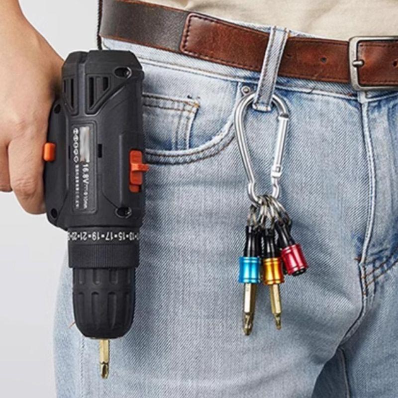 Luvikno | 1/4" sekskantet skrutrekker bits-holder nøkkelringer