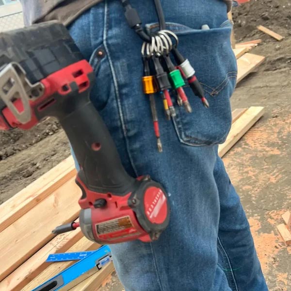 Luvikno | 1/4" sekskantet skrutrekker bits-holder nøkkelringer