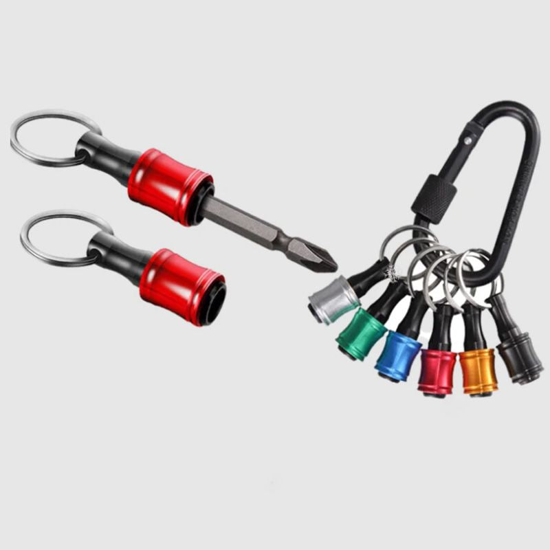 Luvikno | 1/4" sekskantet skrutrekker bits-holder nøkkelringer