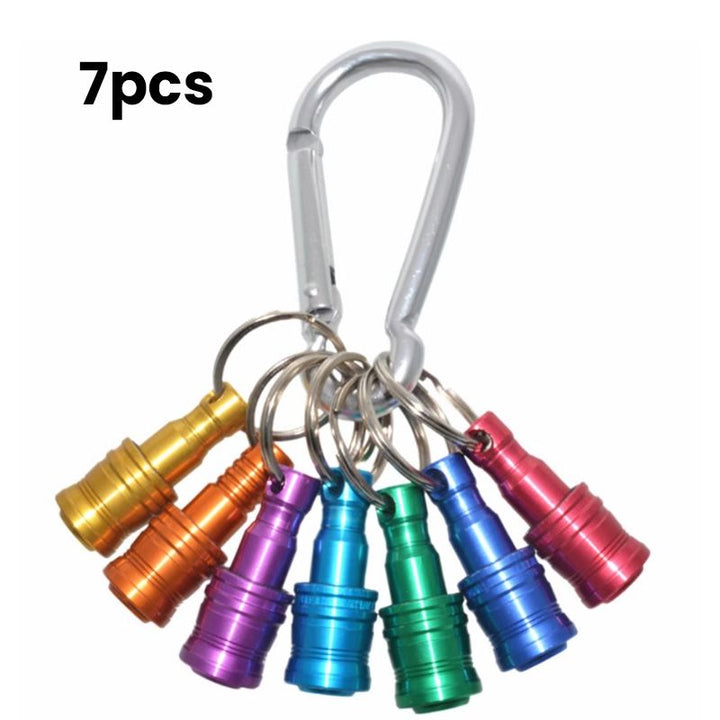 Luvikno | 1/4" sekskantet skrutrekker bits-holder nøkkelringer
