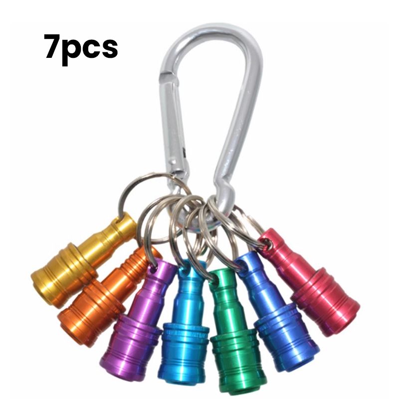 Luvikno | 1/4" sekskantet skrutrekker bits-holder nøkkelringer
