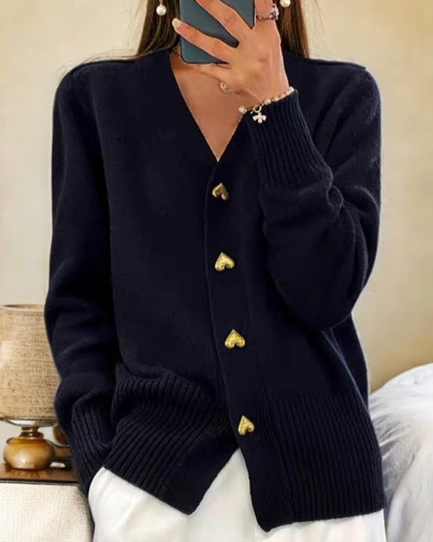 Luvik | Dam Hjertemist Knitted Sweater