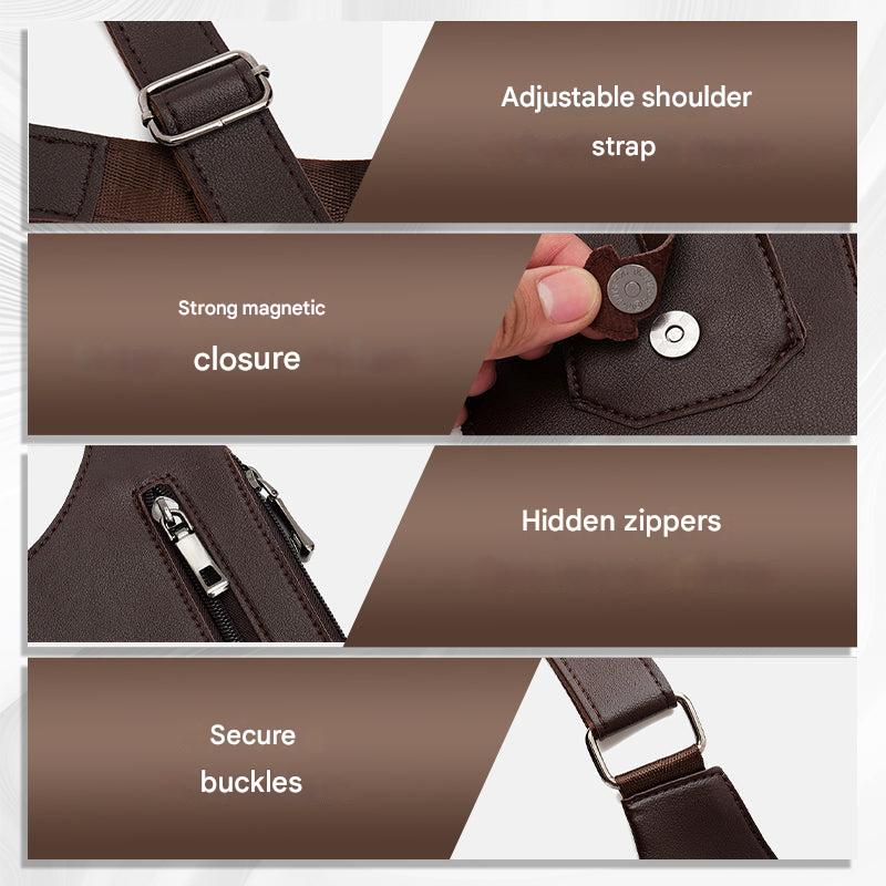 ShadowCarry Pro – Diskret Skulderveske for Menn | Luvikno