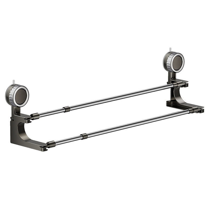 Luvikno | AquaElegance Suction Cup Double Towel Holder | Effortlessly stylish towel rack with secure suction technology for a tidy bathroom