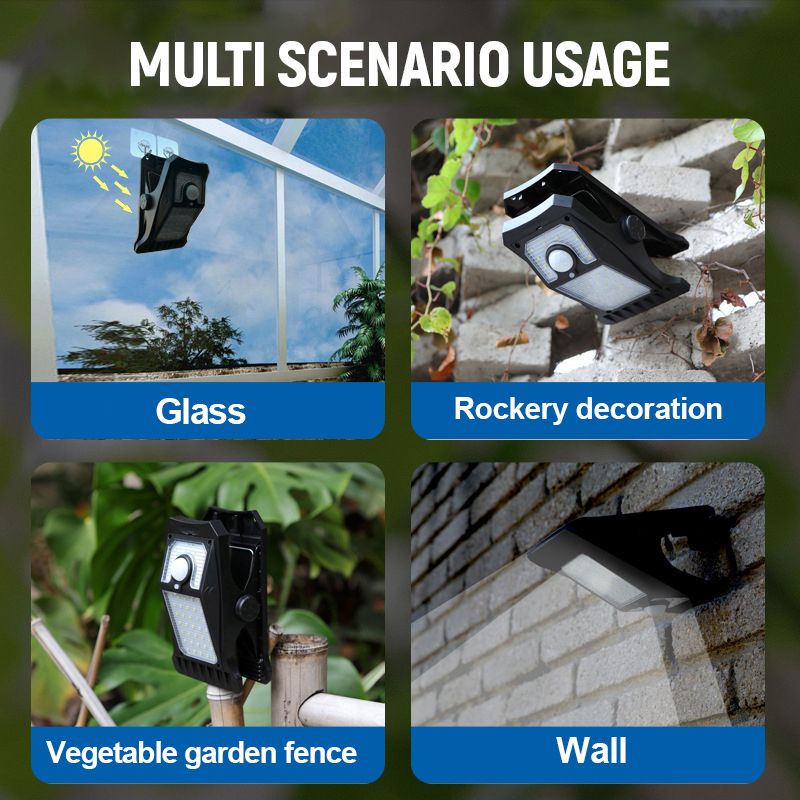 Luvikno | LuxeGlow Solar Clip Light | Enkel installasjon med miljøvennlig belysning