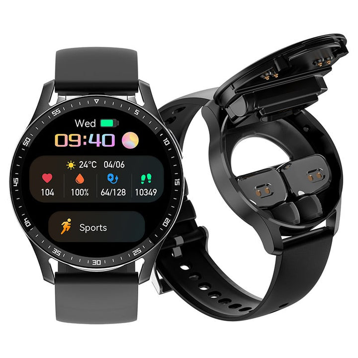 2-i-1 Smartklokke med integrerte hodetelefoner | Luvikno