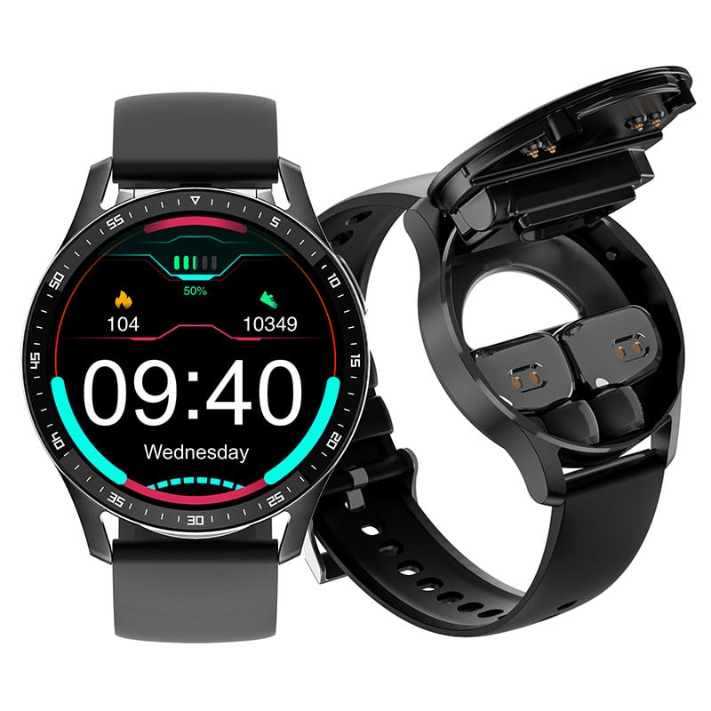 2-i-1 Smartklokke med integrerte hodetelefoner | Luvikno
