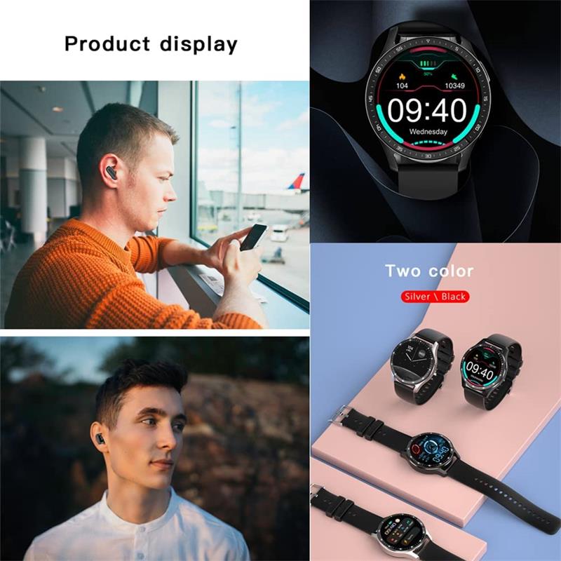 2-i-1 Smartklokke med integrerte hodetelefoner | Luvikno