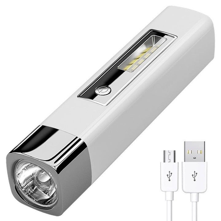 Luvikno | Mini 2-i-1 lommelykt med høy lysstyrke og powerbank
