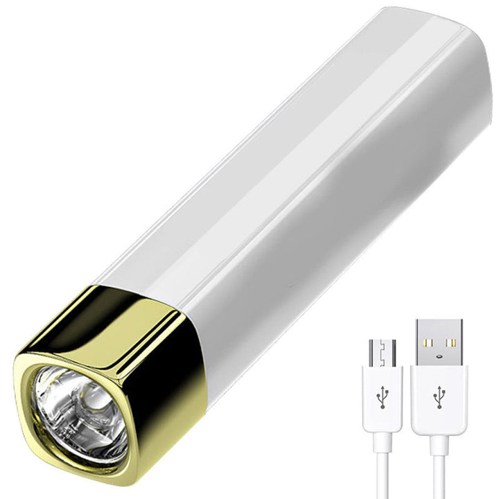 Luvikno | Mini 2-i-1 lommelykt med høy lysstyrke og powerbank