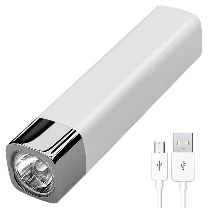 Luvikno | Mini 2-i-1 lommelykt med høy lysstyrke og powerbank