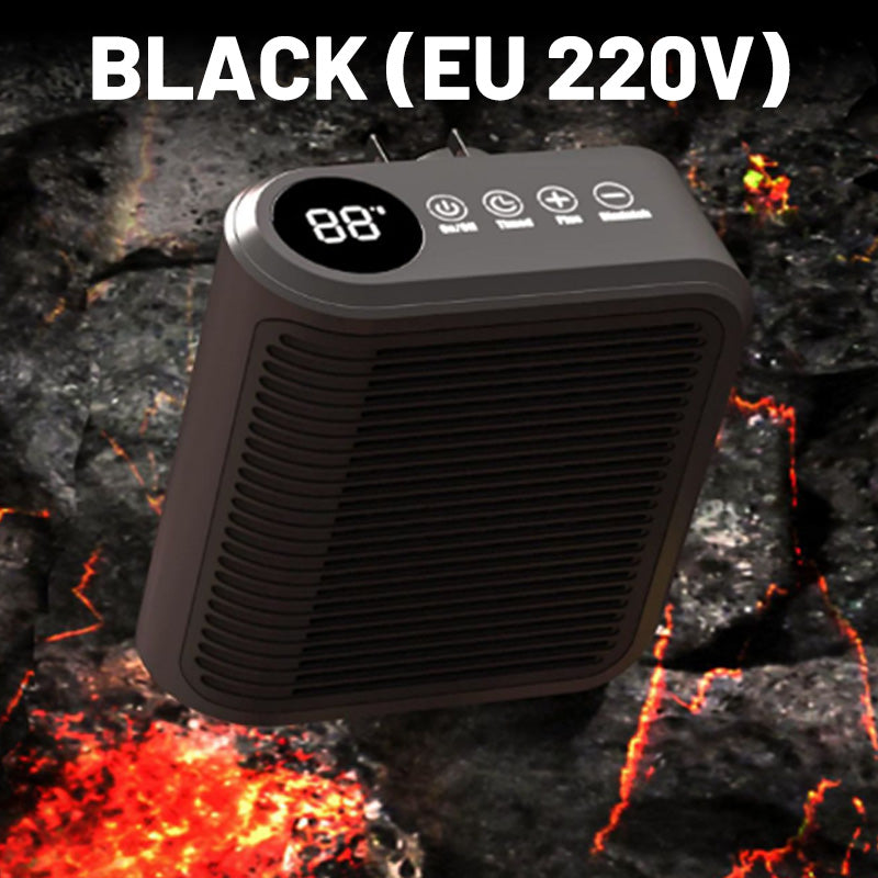 Luvikno | Warmteluxe 800W Plug Varme – Kompakt, energieffektiv elektrisk mini varmeovn