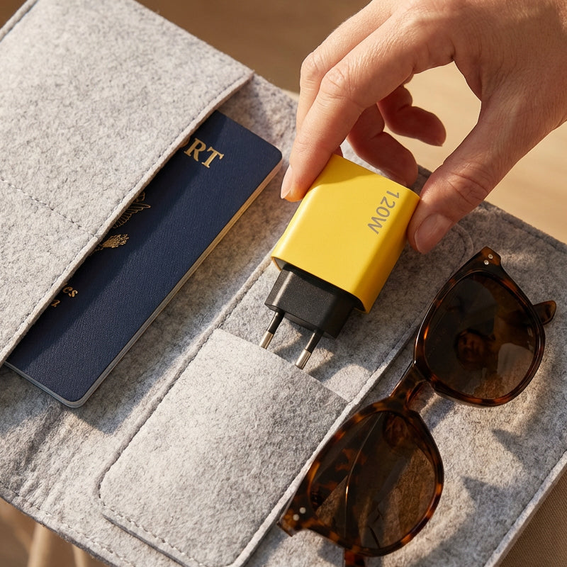 120W USB hurtiglader med 4 porter | Luvikno