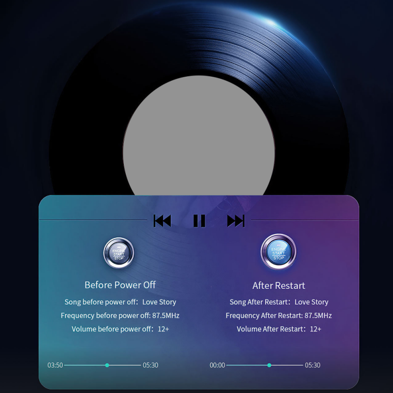 Bil FM-sender Bluetooth 5.3 Dual-USB | Luvikno