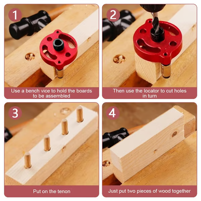 Selvsentrerende dowling jig-sett | Luvikno