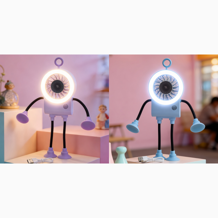 Fleksibel Robot Bordvifte med LED Lys | Luvikno