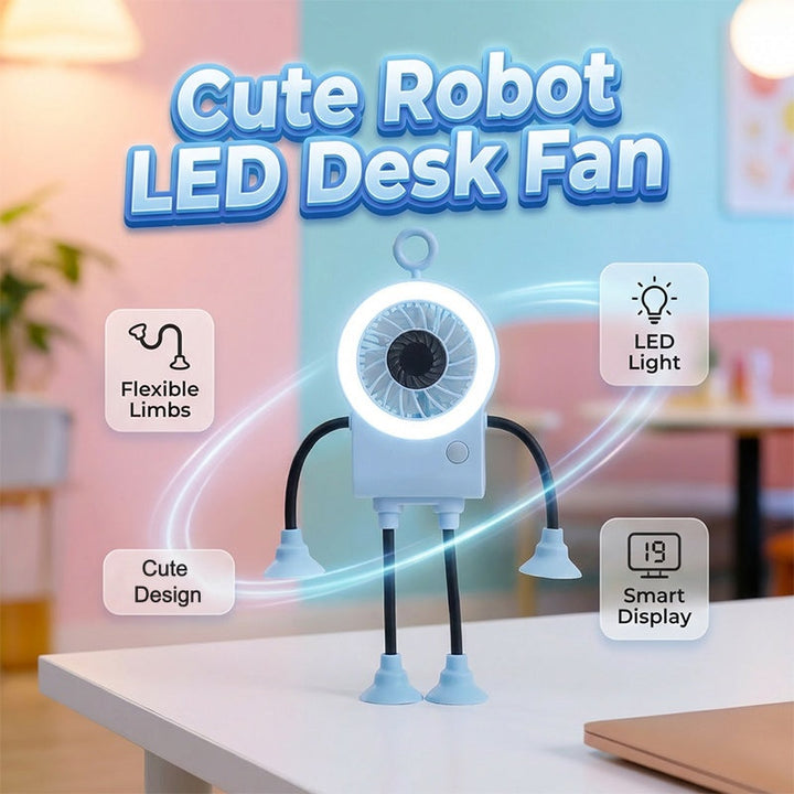 Fleksibel Robot Bordvifte med LED Lys | Luvikno