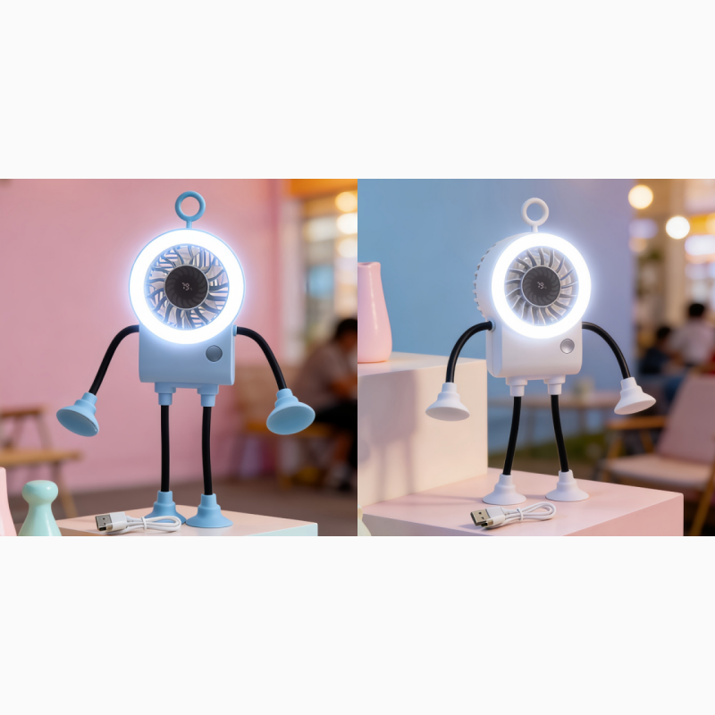 Fleksibel Robot Bordvifte med LED Lys | Luvikno