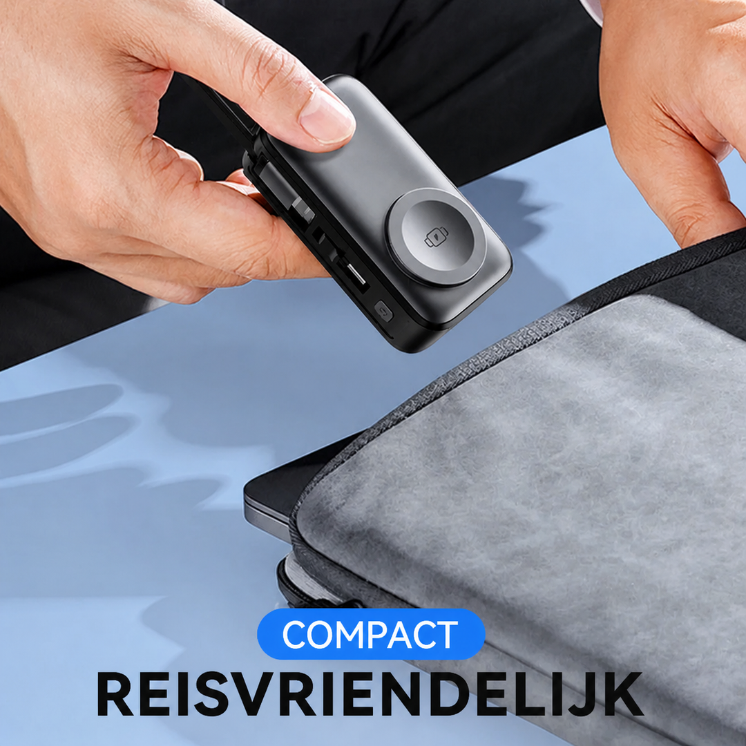 Magnetisk 3-i-1 Powerbank med trådløs lading | Luvikno