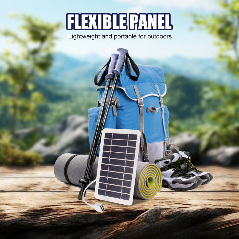 Fleksibelt solpanel 2W 5V med USB-utgang | Luvikno