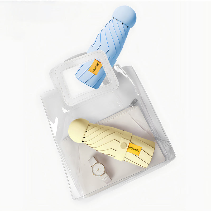 Capsule lommeparaply med solbeskyttelse | Luvikno