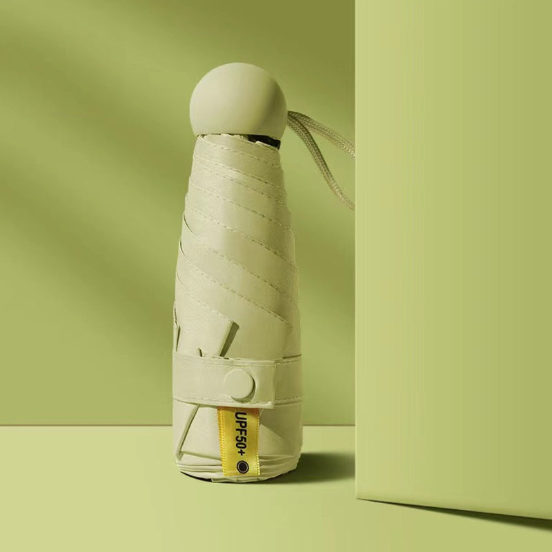 Capsule lommeparaply med solbeskyttelse | Luvikno