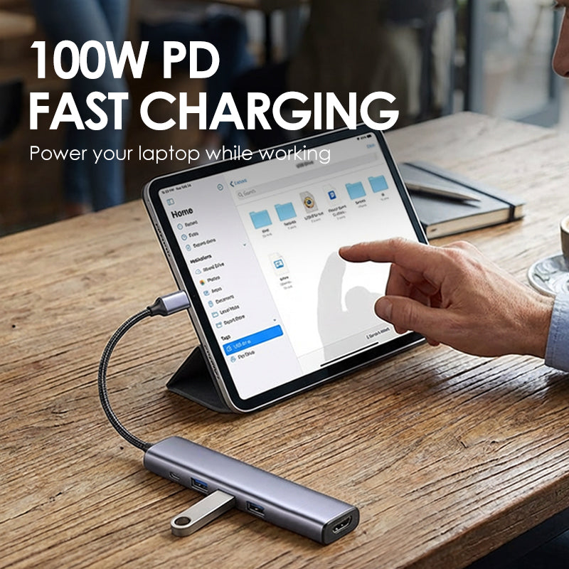 5-i-1 USB-C Hub med 4K HDMI utgang | Luvikno