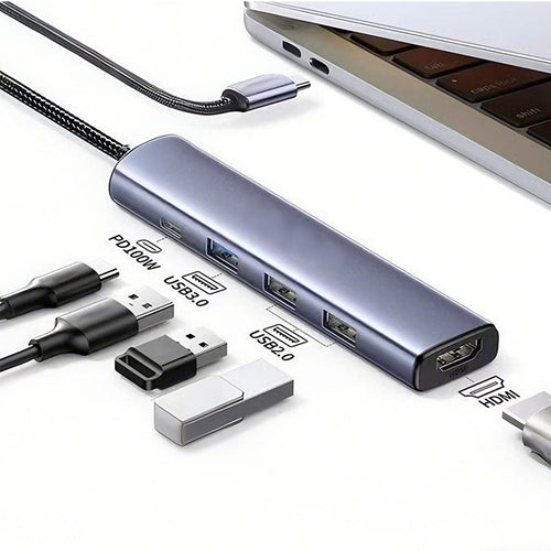 5-i-1 USB-C Hub med 4K HDMI utgang | Luvikno