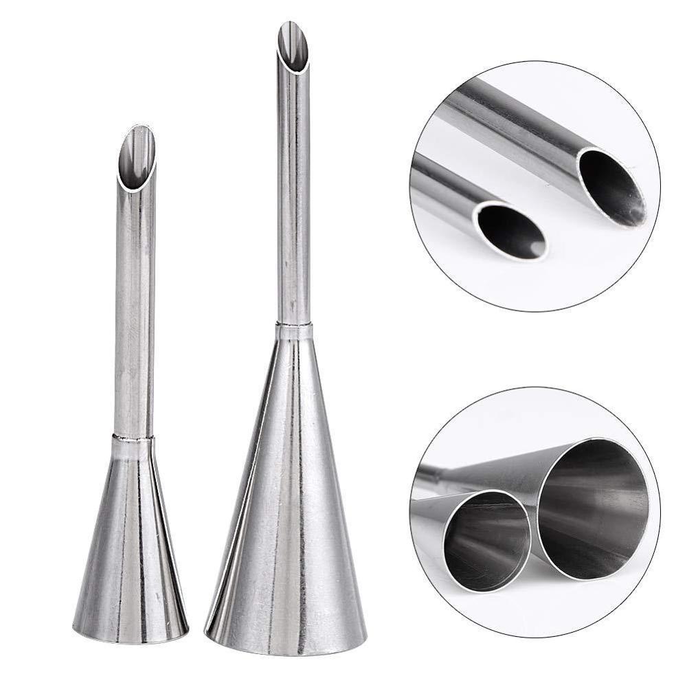 Rustfritt stål 4 deler Chrome Éclair Puff Dyse | Luvikno