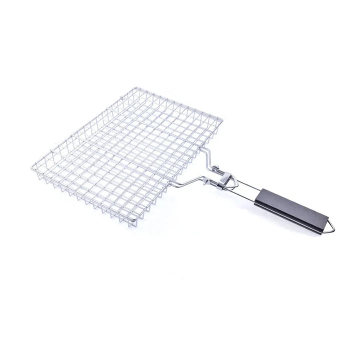 Rustfritt Stål BBQ Nett Non Stick Grilling Kurv Grill Barbecue Verktøy | Luvikno
