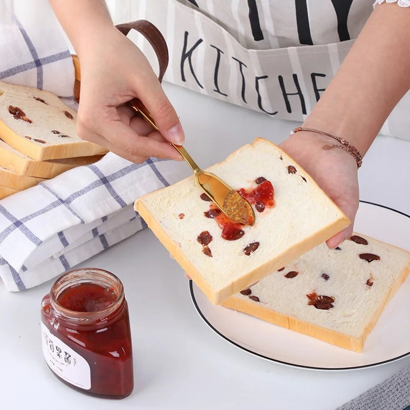 Rustfritt stål smørkniv fargerik dessert syltetøy kremost smører | Luvikno