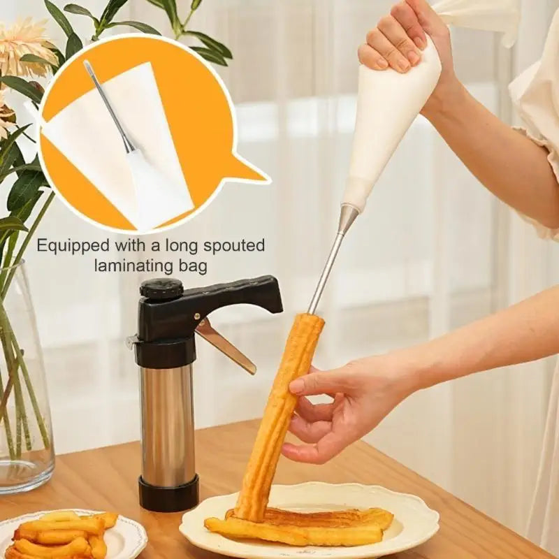 Rustfritt stål Churro Maker Kakepress og Kake Dekorering verktøy | Luvikno