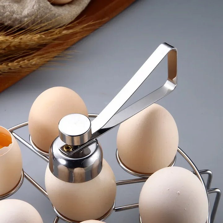 Rustfritt Stål Dobbel Hode Egg Saks Eggeskall Åpner og Klipper | Luvikno