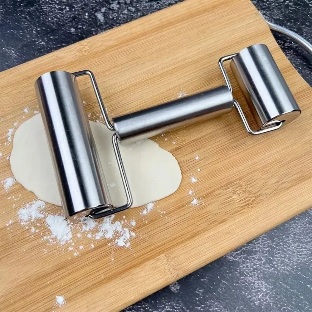 Rustfritt stål deigkjevler nonstick kjevle hjemmebaking verktøy | Luvikno